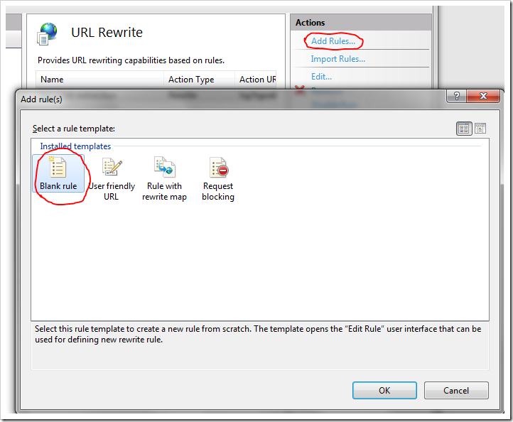 iis add rules